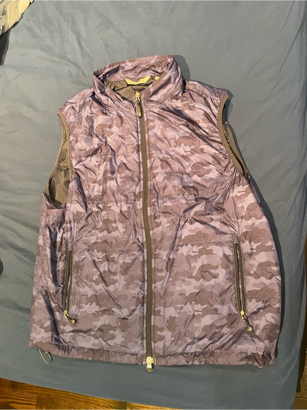 Peter Millar Purple Camo Quilted Vest